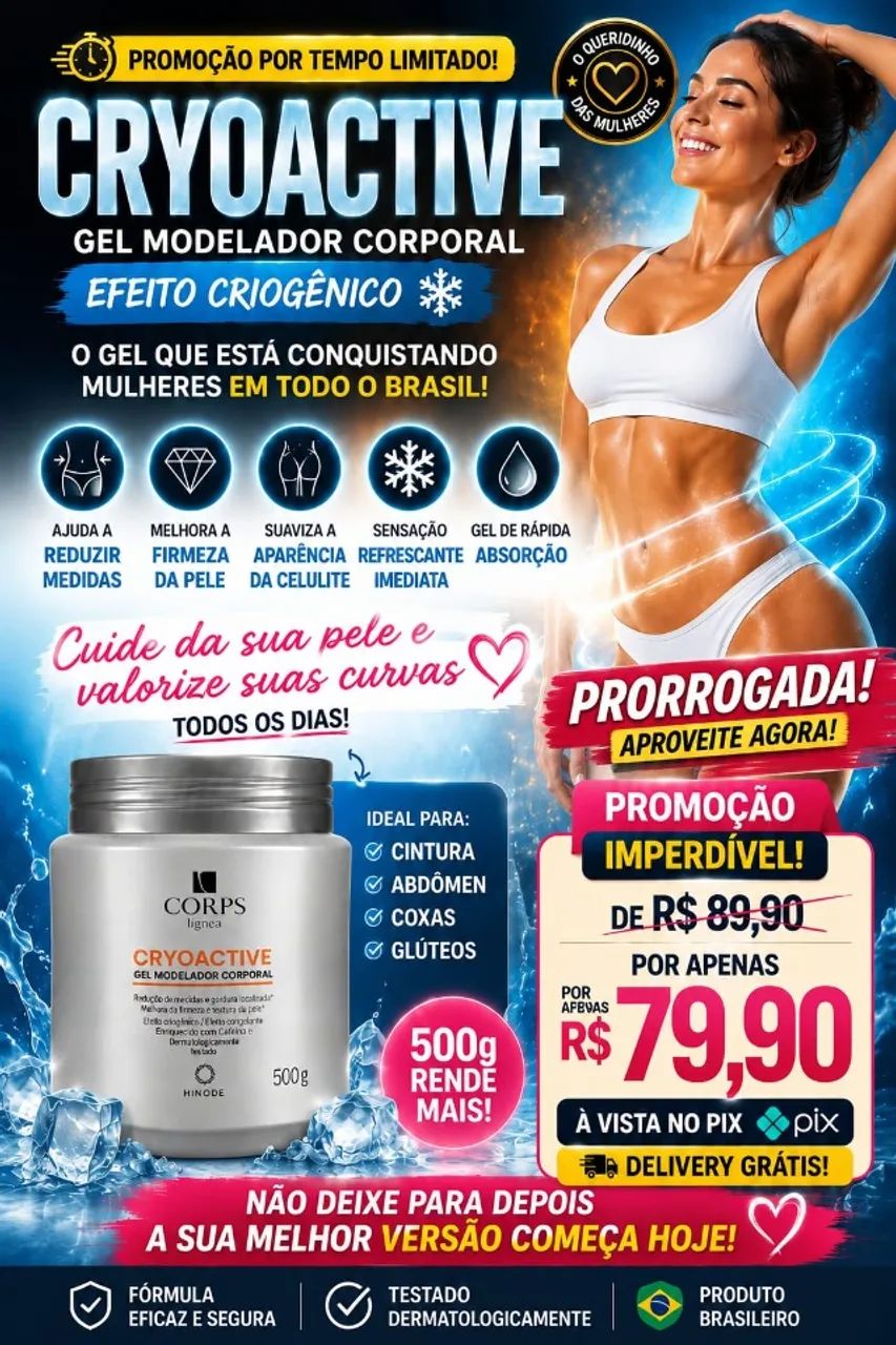 PROMOÇÃO PRORROGADA! Conheça o Gel Modelador Corporal
