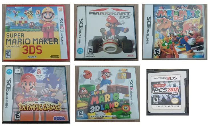 6 jogos Nintendo 3DS - Usados