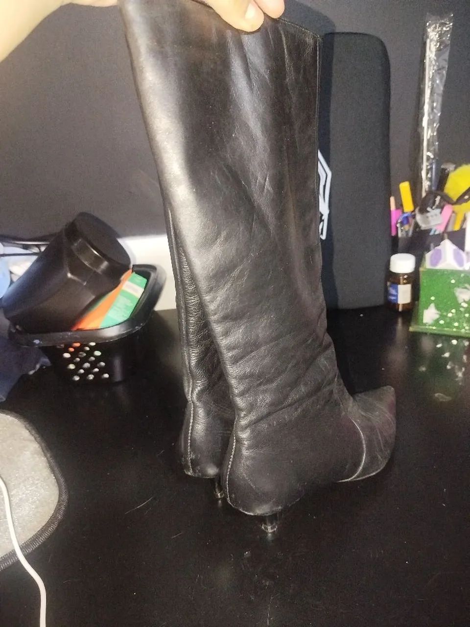 Bota bico fino preta - Foto 5