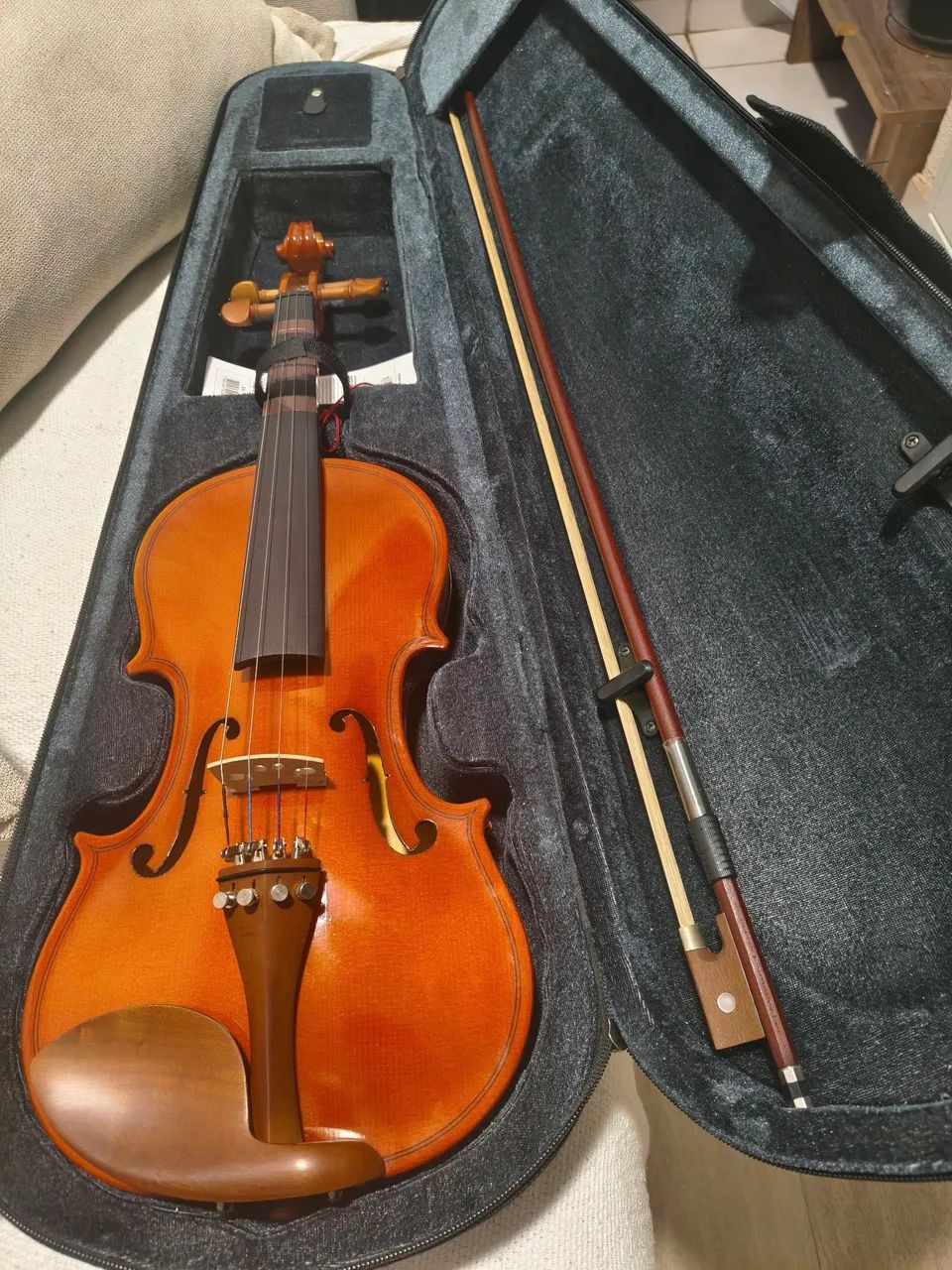 Violino Giannini GVL 4/4 - Natural Brilhante - Excelente estado - Foto 2