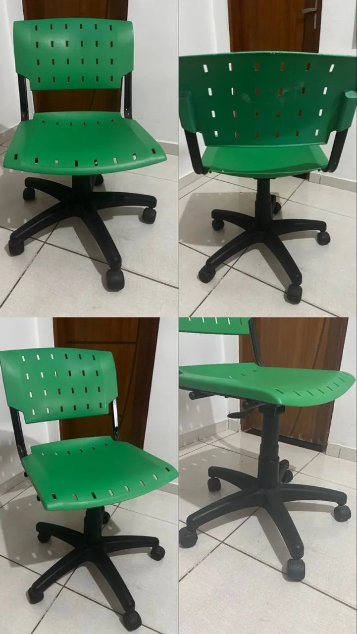 CADEIRA ESCRITÓRIO PLÁSTICO CONSERVADA  - Foto 4