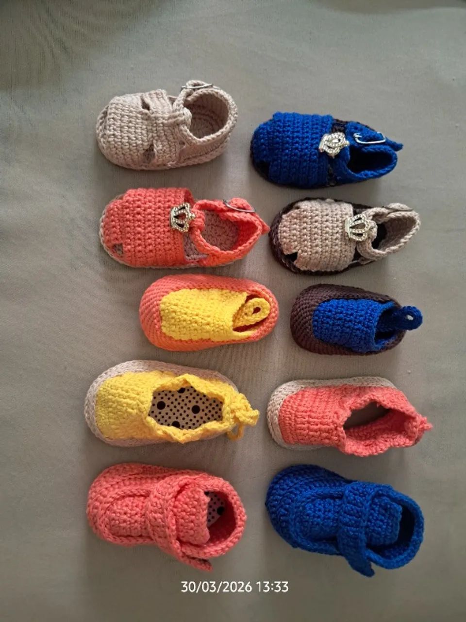 SAPATINHOS E ALPARGATAS EM CROCHÊ PARA BEBÊ (ACEITO CARTÃO)