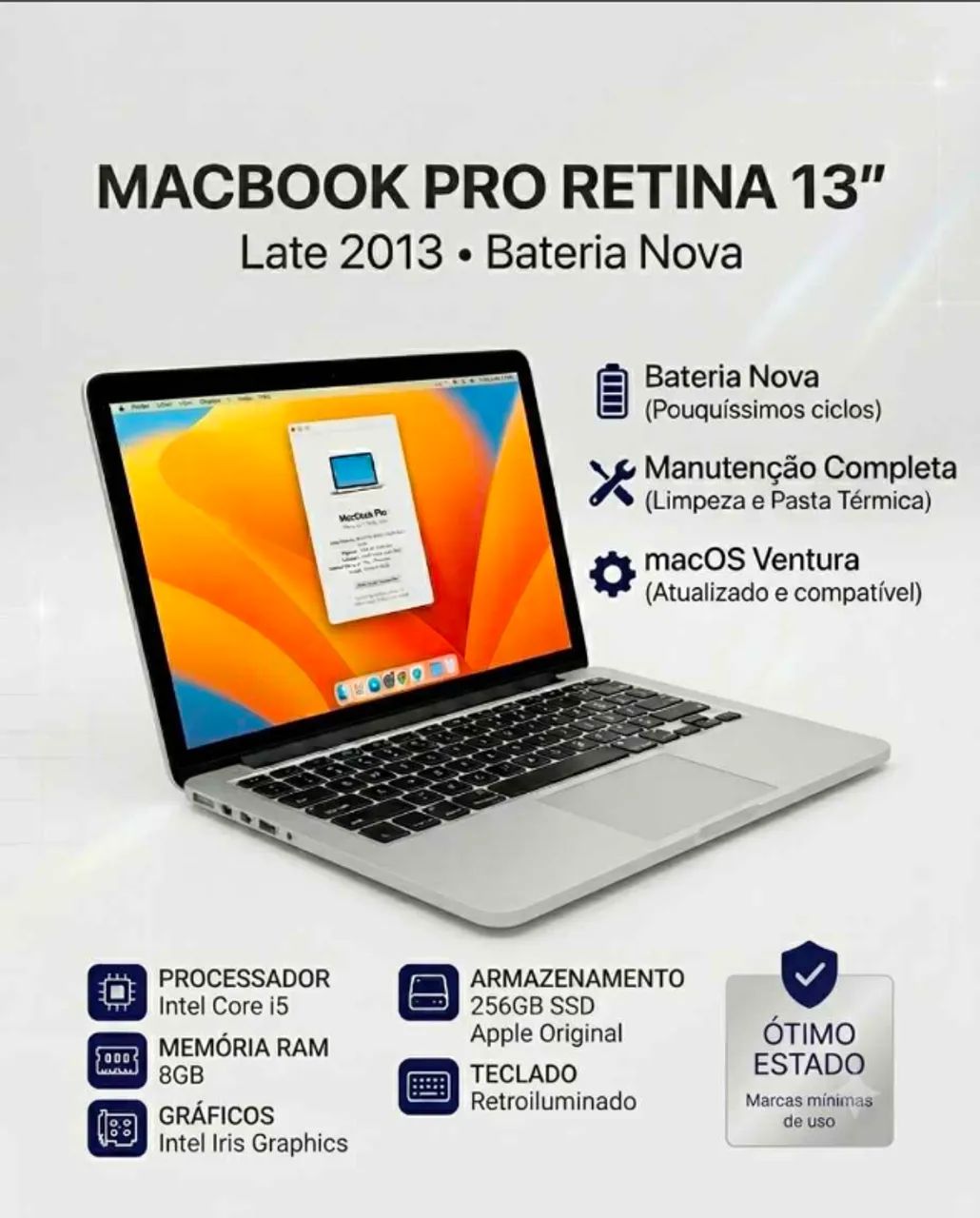 MacBook Pro 13" Bateria Nova [Aceito troca] - Foto 2