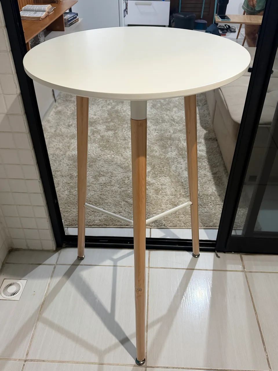 Mesa Bistrô Alta MDF/AÇO (nova)  - Foto 3