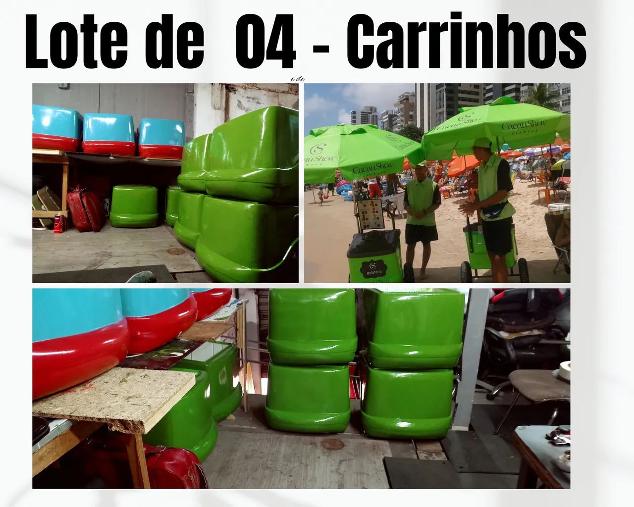 Carrinho de Sorvete - Lote com 4 Carrinhos - Foto 4