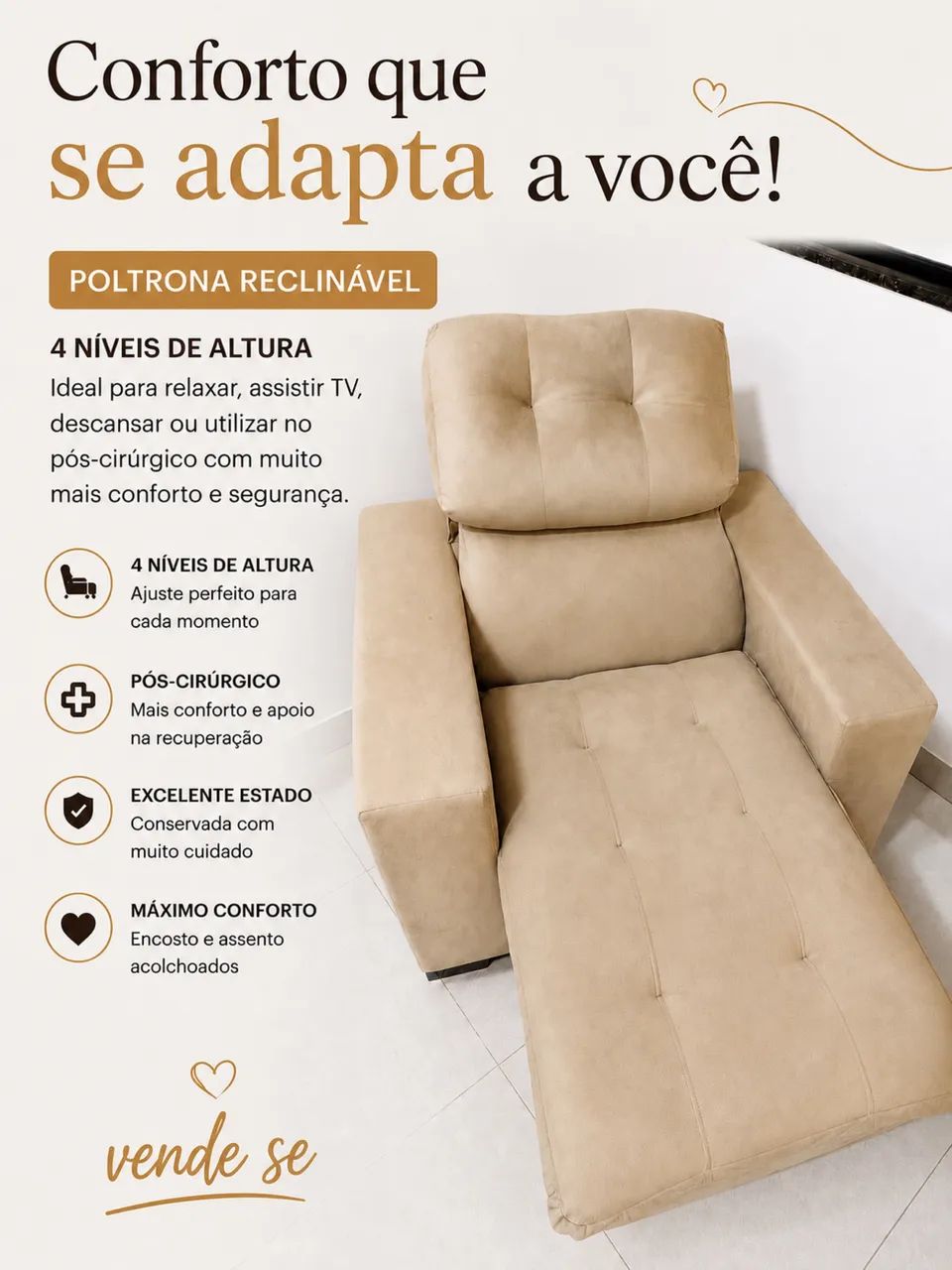 Poltrona reclinável 
