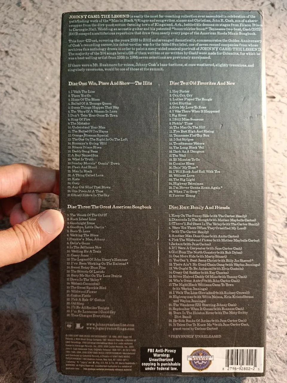 CD box Johnny Cash The Legend - Foto 2
