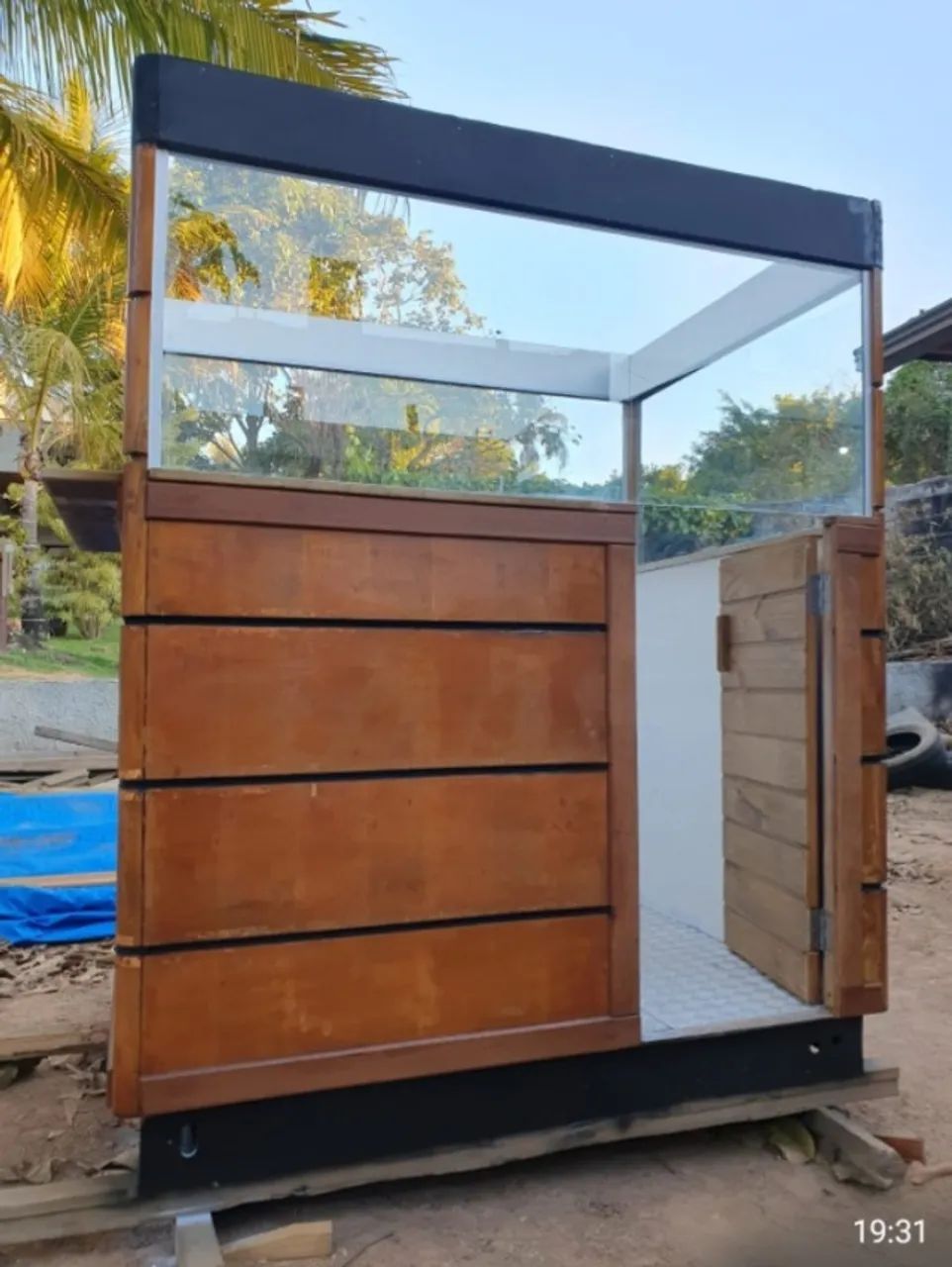 Quiosque  Trailer de metal e madeira para shopping ou comercio - Foto 4