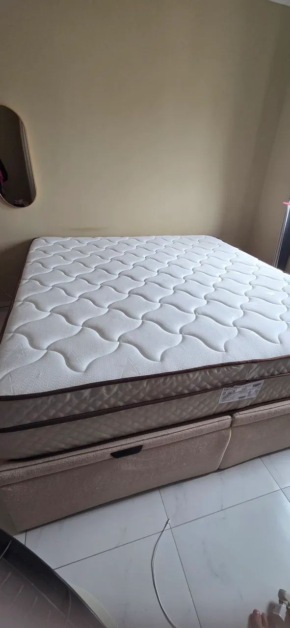 Colchão King - Molas Ensacadas - Até 900 reais Vendo - Foto 2