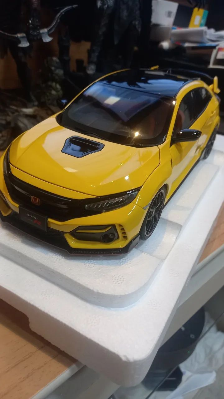 Civic r type amarelo versão especial auto art autoart - Foto 2