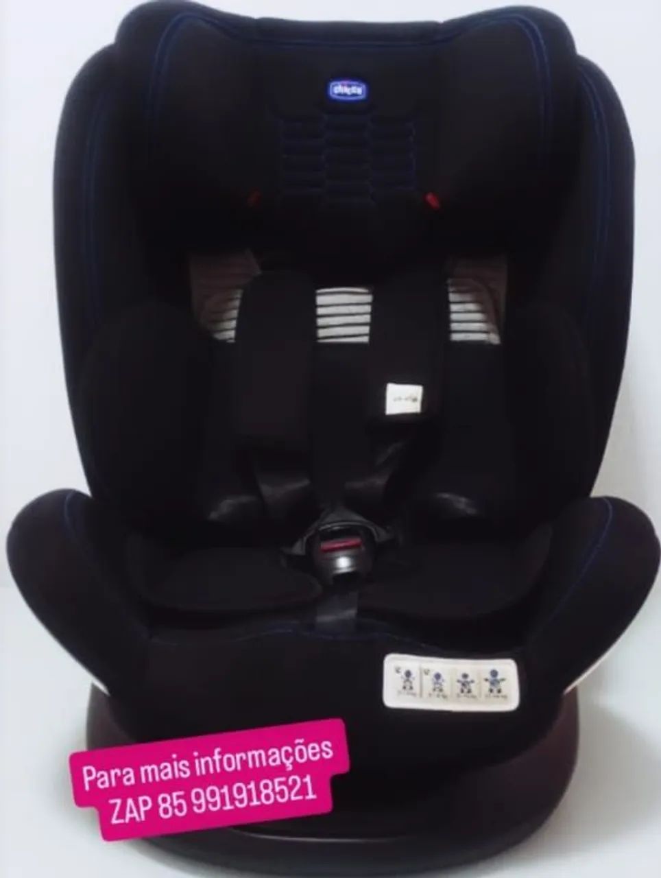 Cadeirinha de carro com isofix e Giro 360 graus  - Foto 4