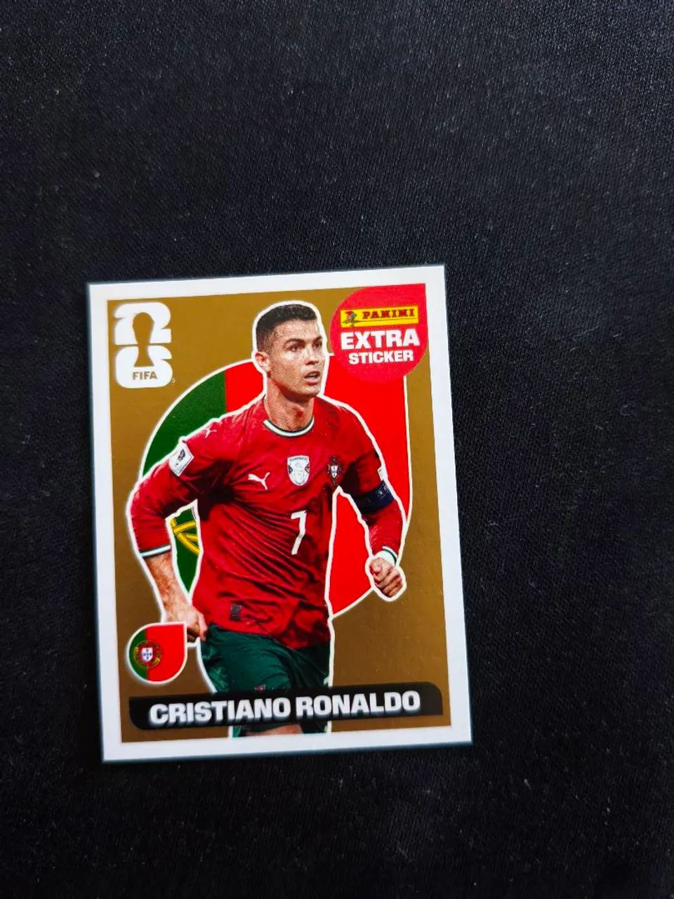 Extra sticker Cristiano Ronaldo dourado