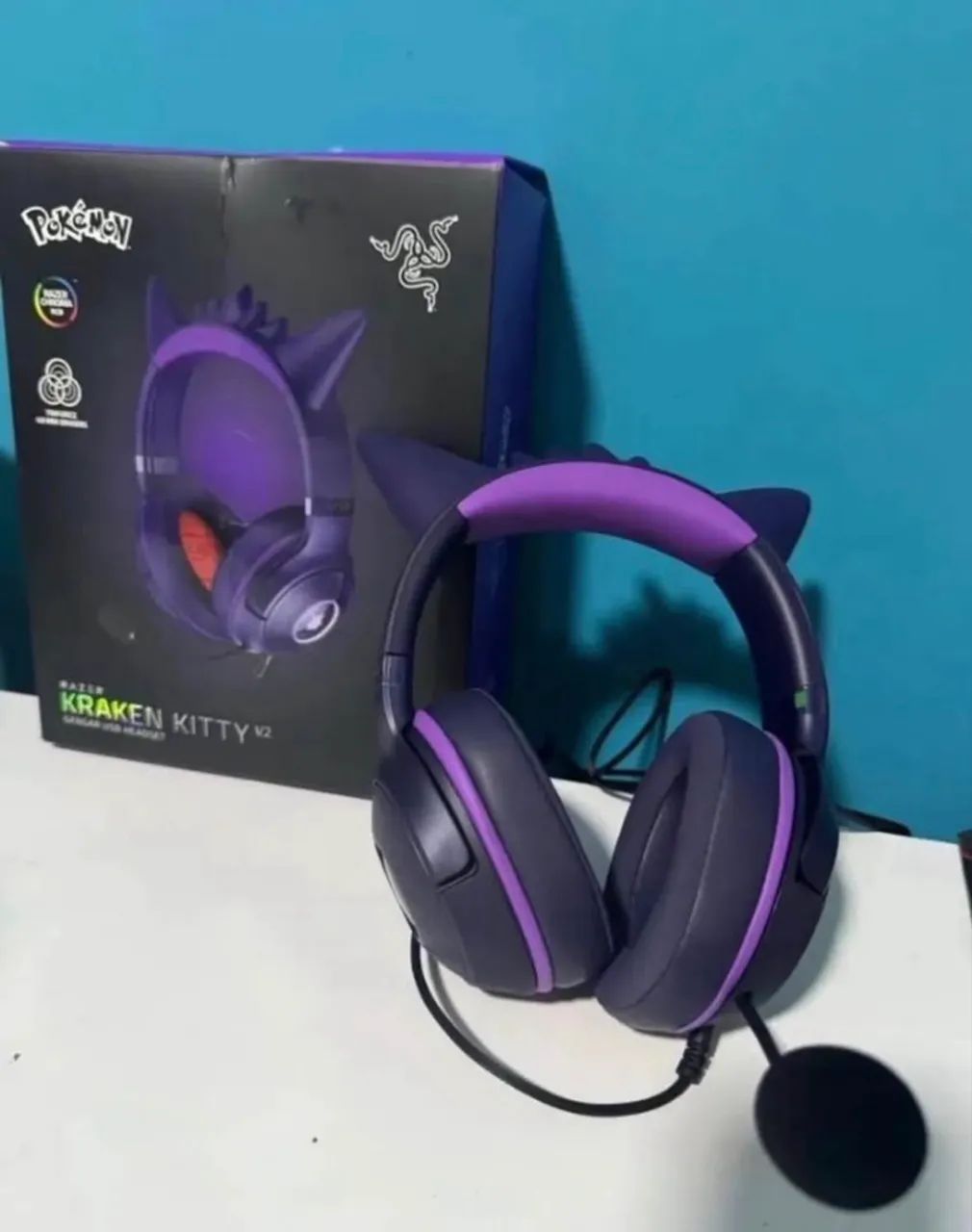 Headset Razer Kitty V2 Gengar Edition