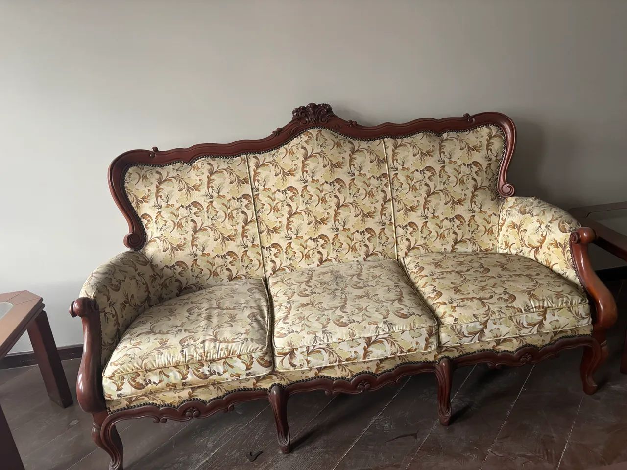 Conjunto de sofá vintage.