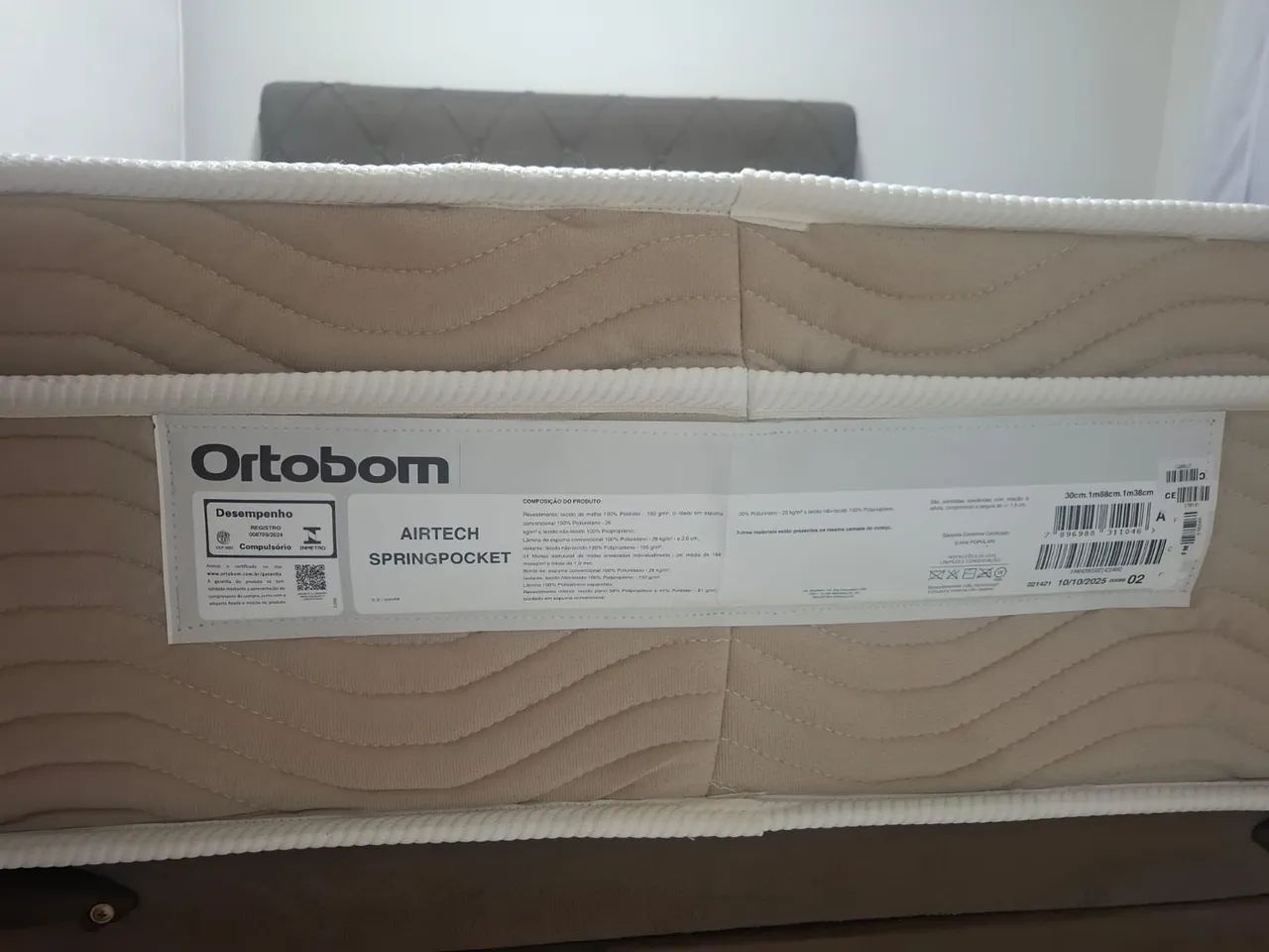 Cama box bau e colchão casal completa e cabeçeira - Foto 2