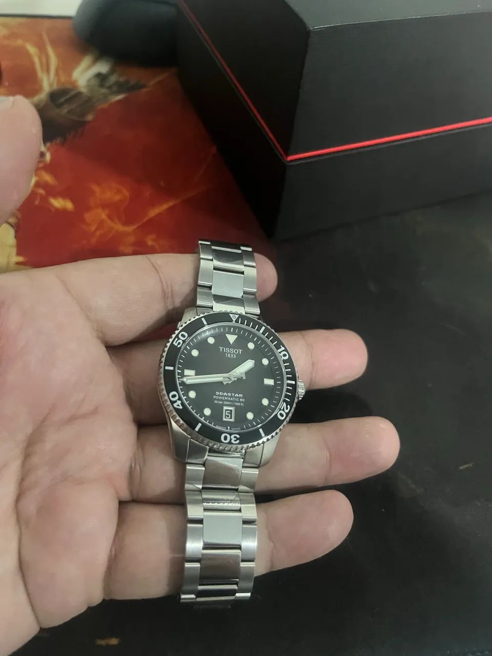 Relógio Tissot Seastar 1000 40mm automático  - Foto 5