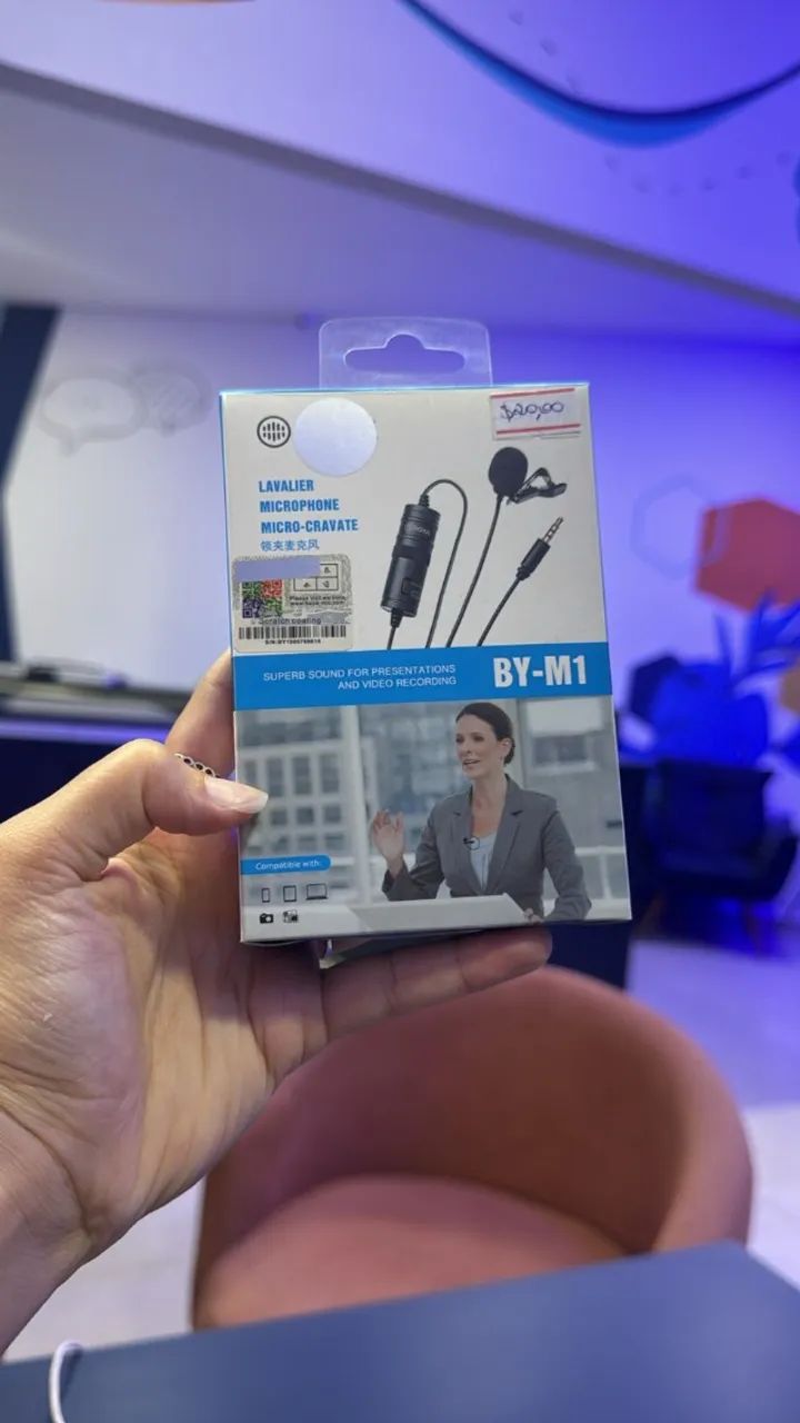 Microfone de Lapela Boya BY-M1 / Lacrado / Loja fisica / $20,00
