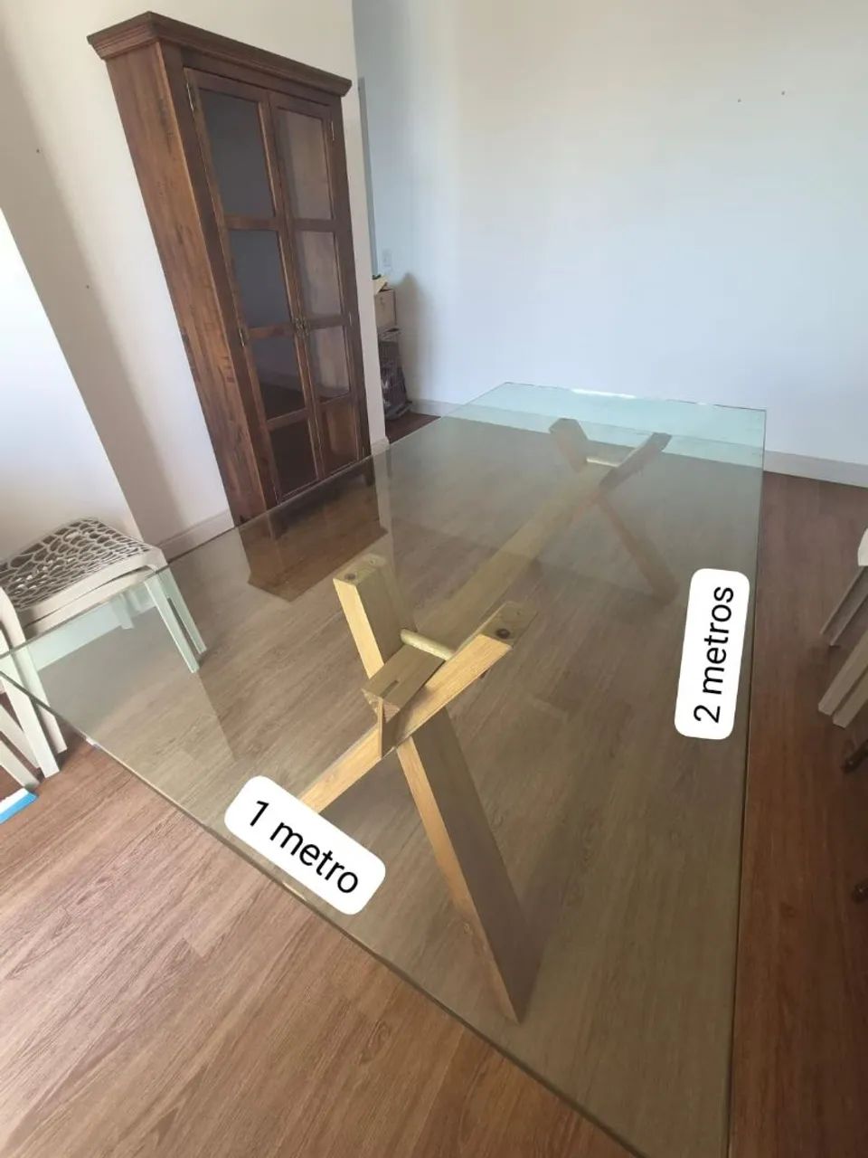 Mesa em vidro 