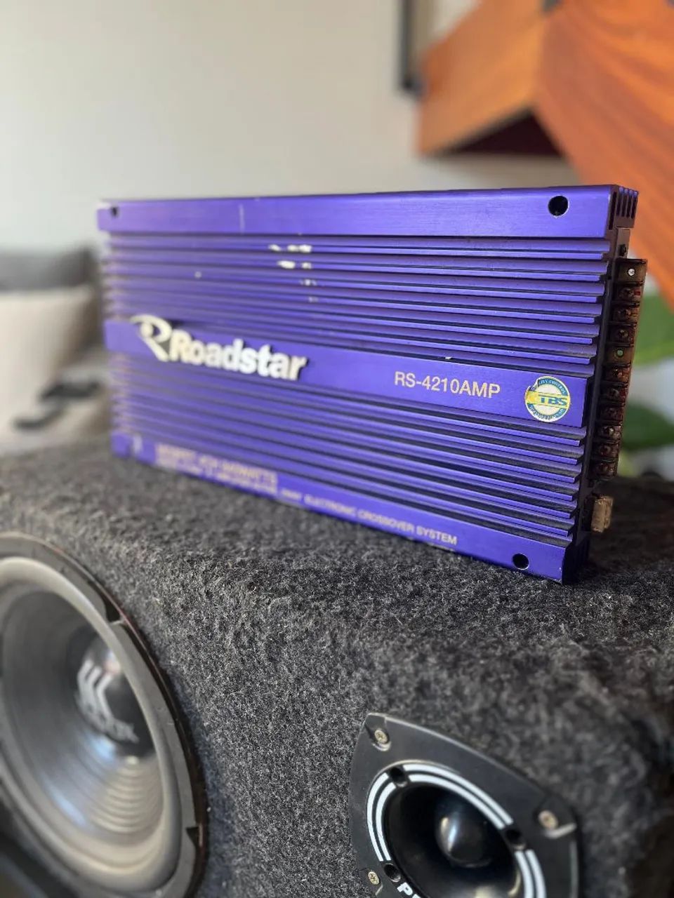 Caixa de Som Automotiva e Módulo Roadstar 840w - Foto 3