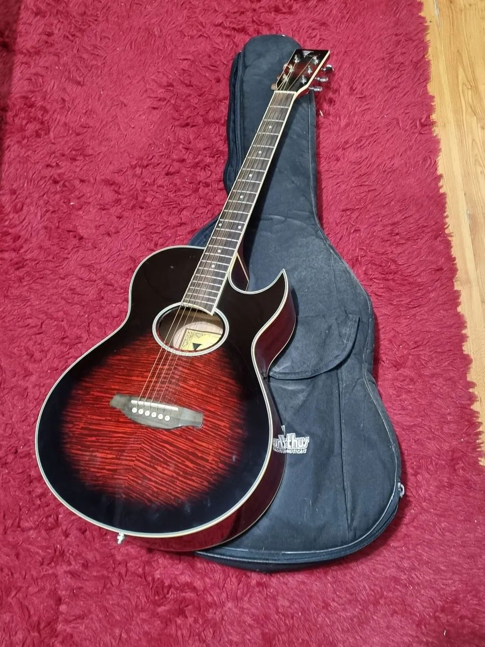 Violão eletroacustico Eagle modelo Gl36 Sb + Capa - Foto 2