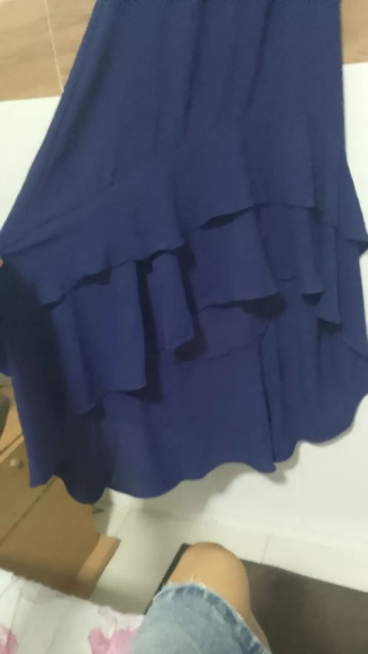 Vestido azul marinho para festa  - Foto 2