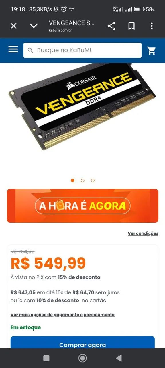 MEMORIA RAM  DDR4 8GB TROCO - Foto 2