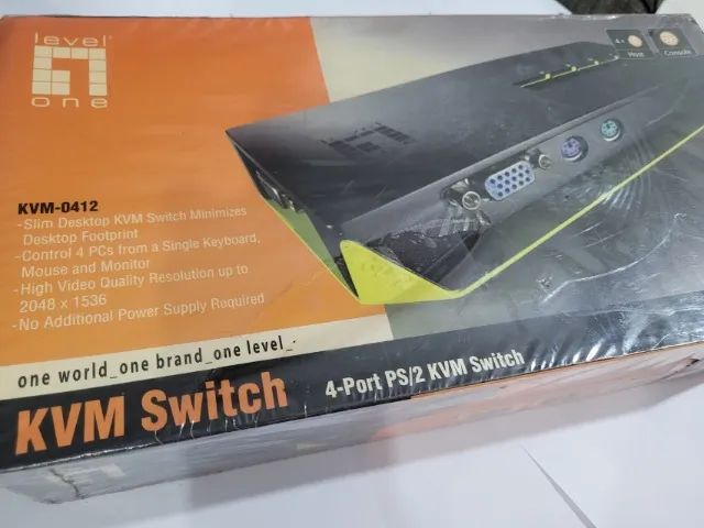 Level One Interruptor Área De Trabalho Automática Kvm-0412 - Foto 4