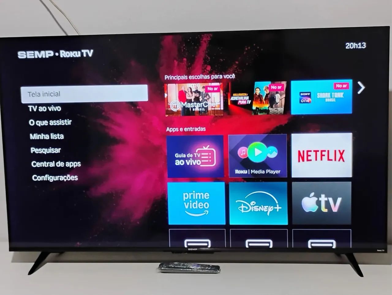 Tv led 43 polegadas Semp TCL   Nova plástico entrega imediata - Foto 3