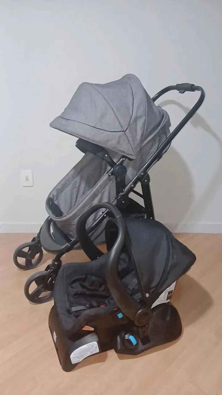 Carrinho Moisés com bebê conforto  - Foto 5