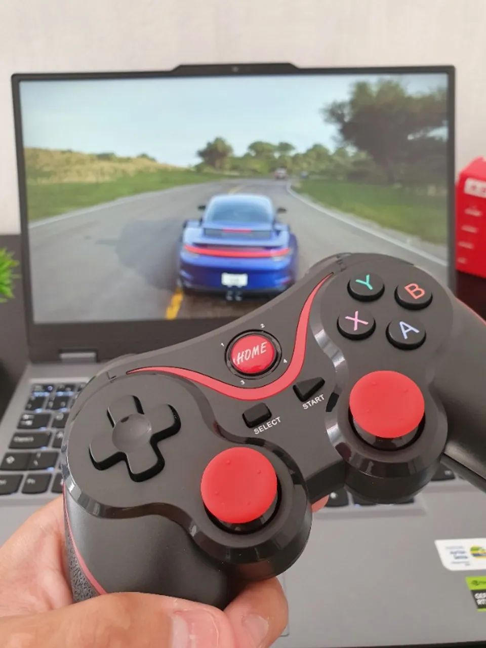 Controle Bluetooth X3 Compatível com Android iPhone PC TV - Foto 2