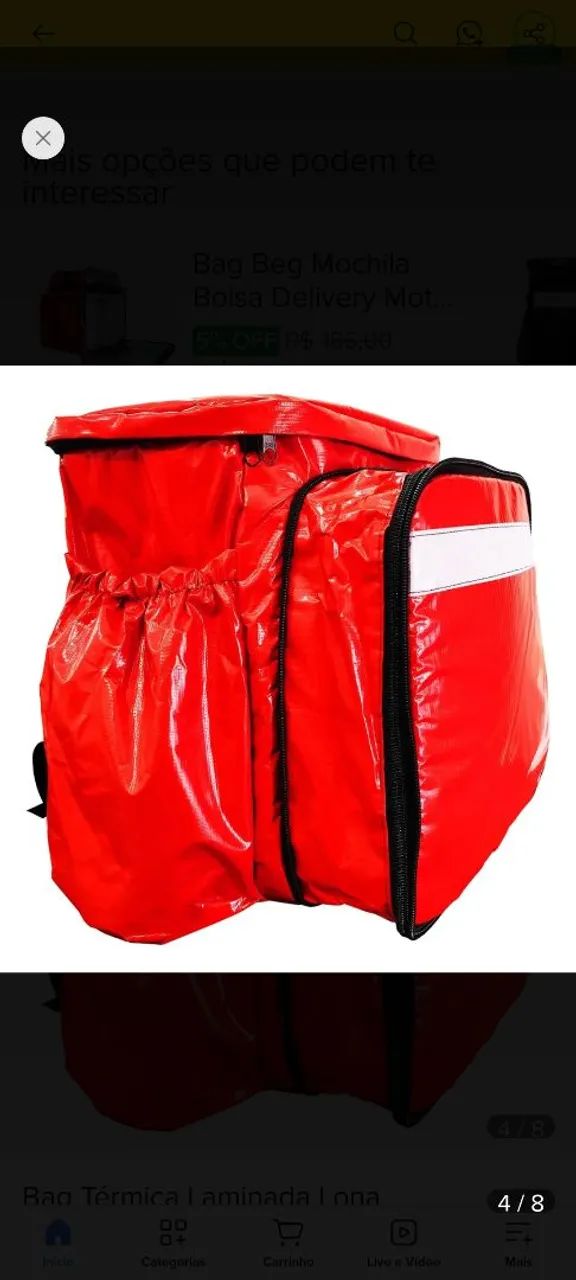 BAG VERMELHA NOVA - Foto 3