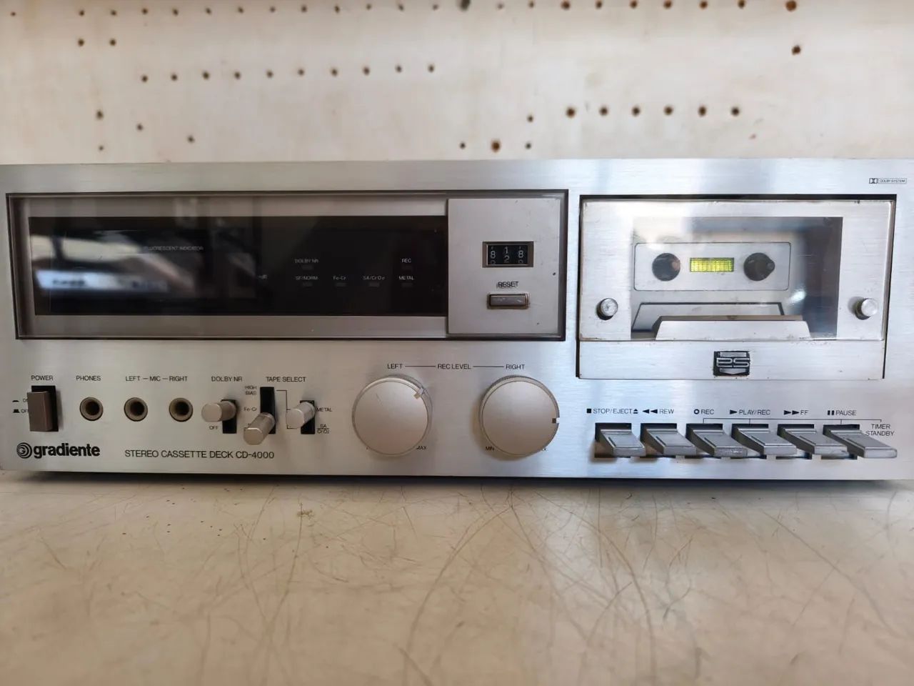 TAPE DECK GRADIENTE CD4000 EXCELENTE ESTADO FUNCIONANDO PERFEITAMENTE 