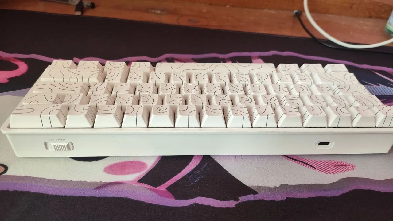 Teclado mecânico sem fio 60% hotswap - Foto 3