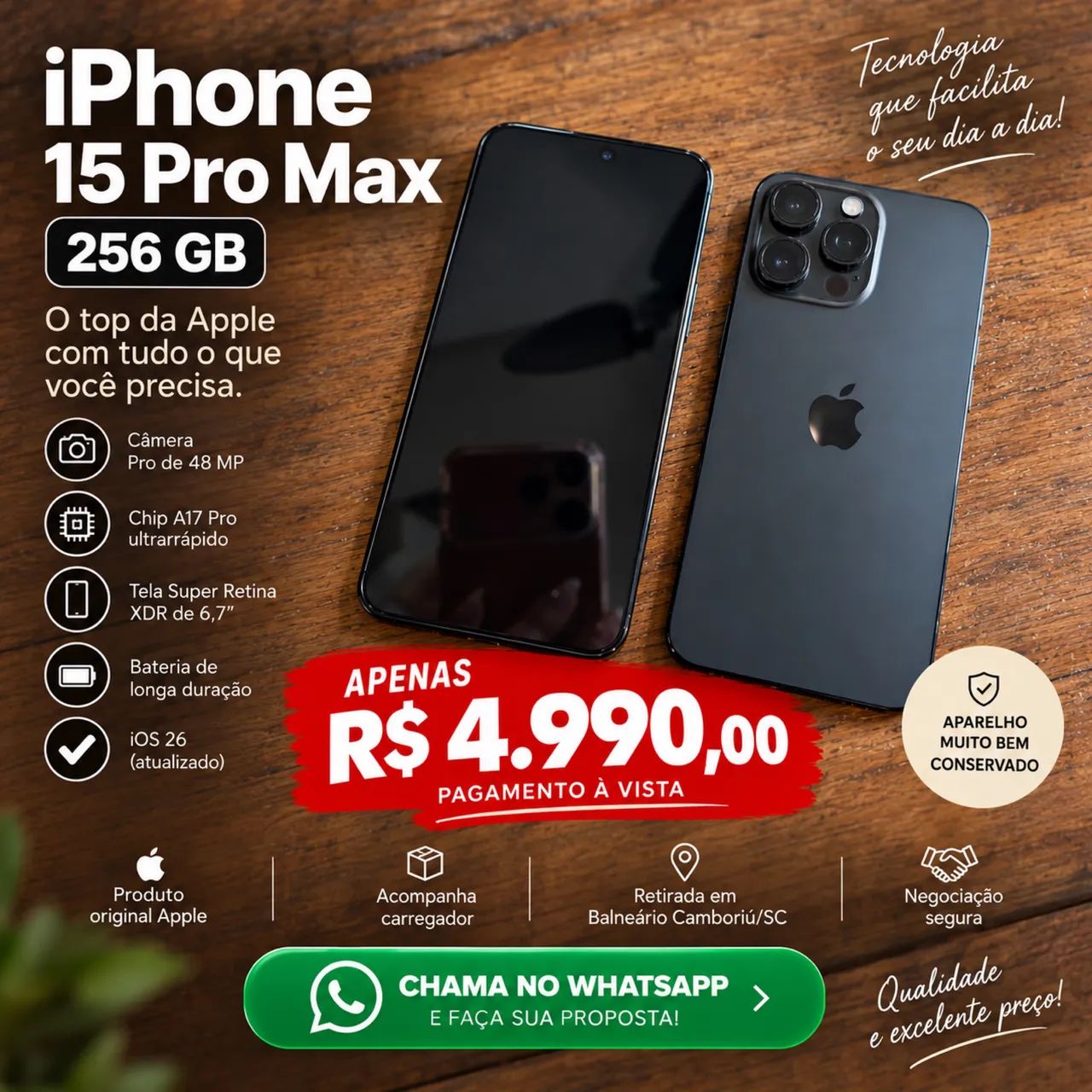 Vendo iPhone 15 Pro Max