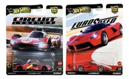 Dupla de Ferraris Premium Hot Wheels 