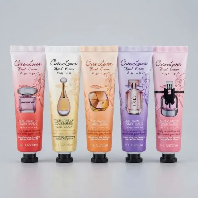 Kit 5 Cremes Hidratantes Para Mãos Cute Lover 30ml - Foto 2