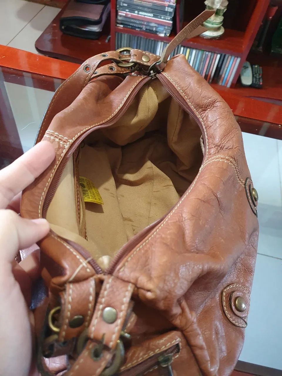 Bolsa de couro legítimo  - Foto 5