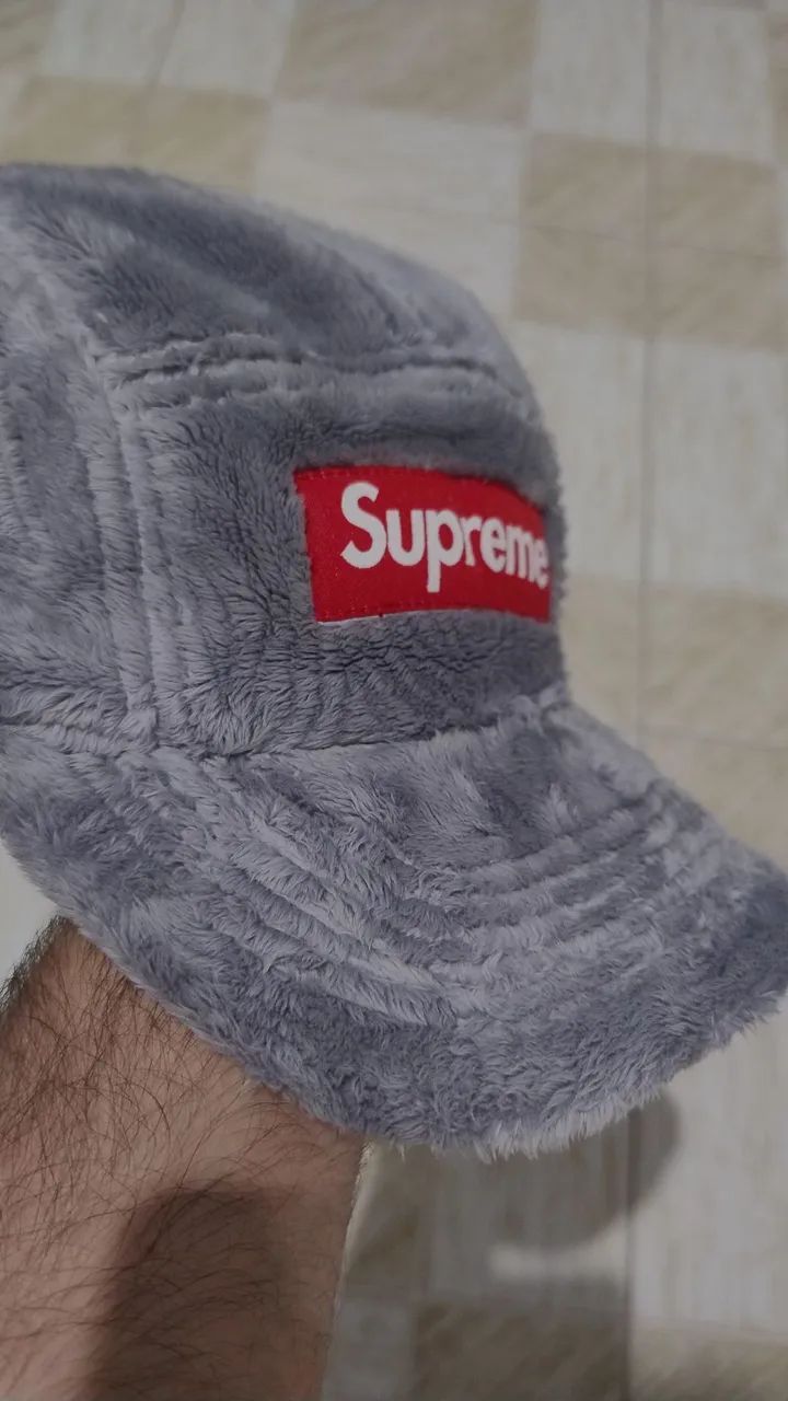Boné supreme fleece five panel novo único no Brasil  - Foto 2