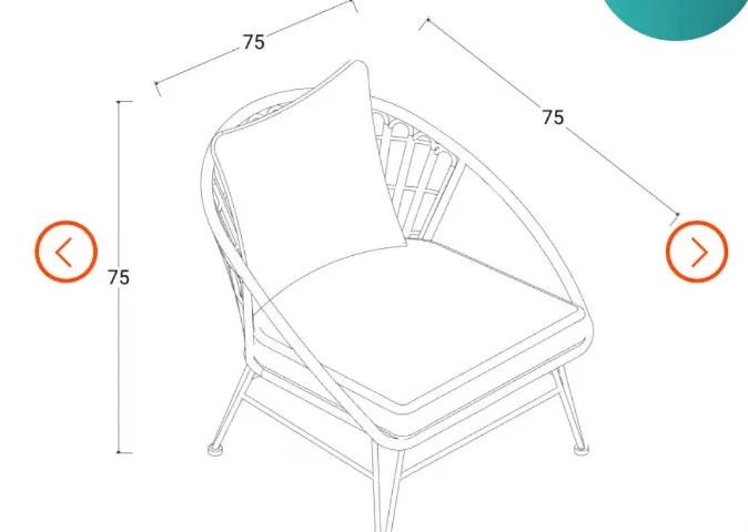 Conjunto de area externa com mesa e quadro cadeiras - Foto 2
