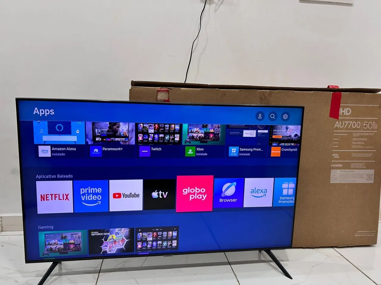 Tv 50 samsung Crystal uhd 4k com caixa e NF (entrego) - Foto 2