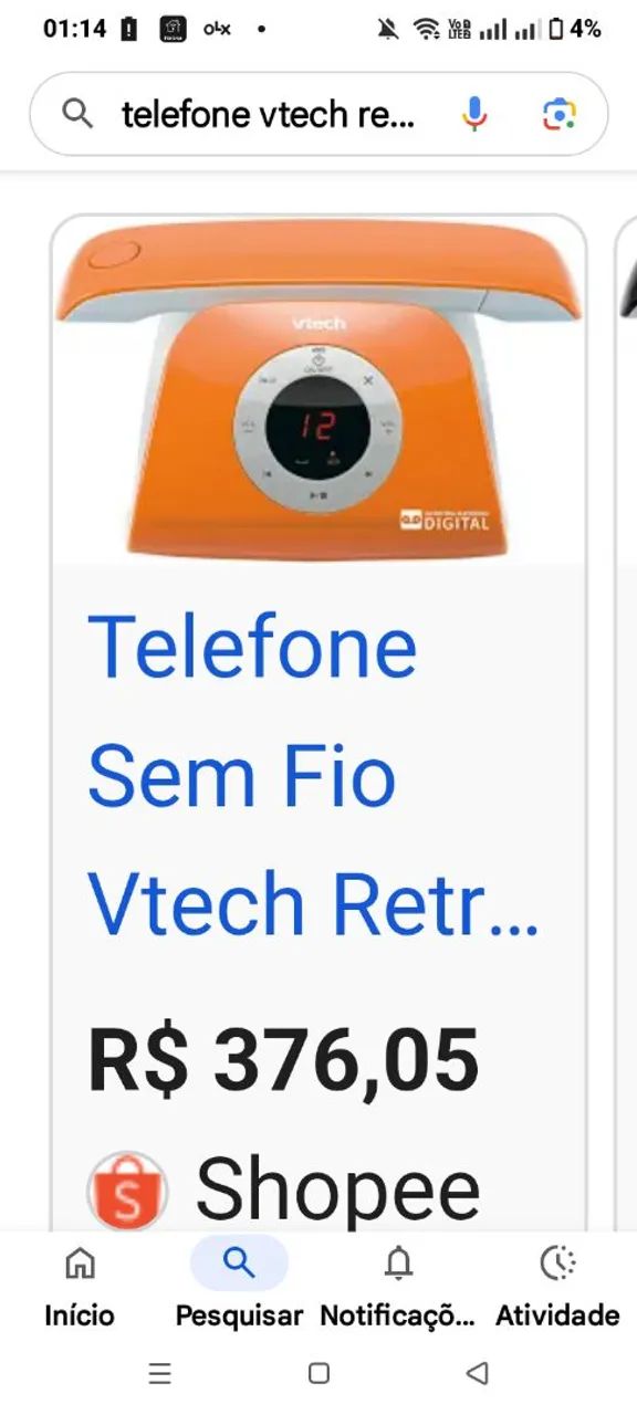 Telefone sem fio Vtech - Foto 3