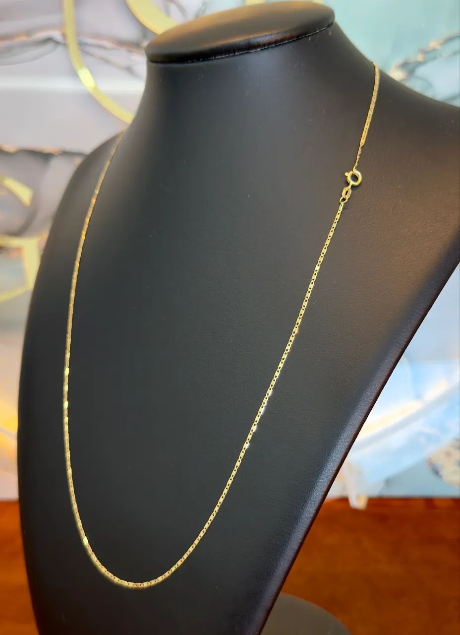 Cordão de ouro piastrine 2.6g NOVO !!!  - Foto 2