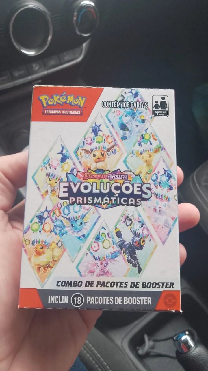 pokemon mini booster box evoluções prismaticas