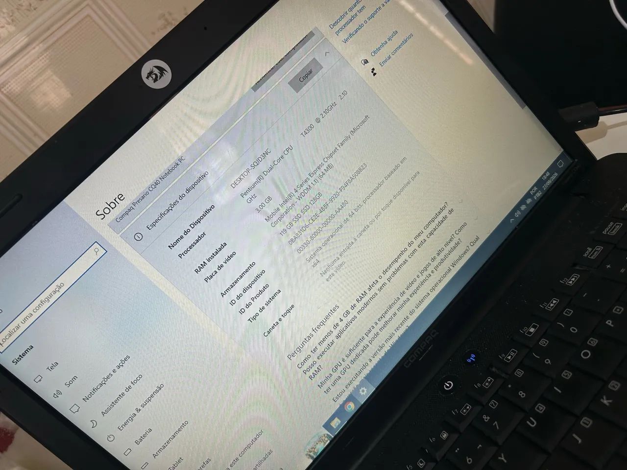 Notebook Windows 10 SSD  - Foto 3