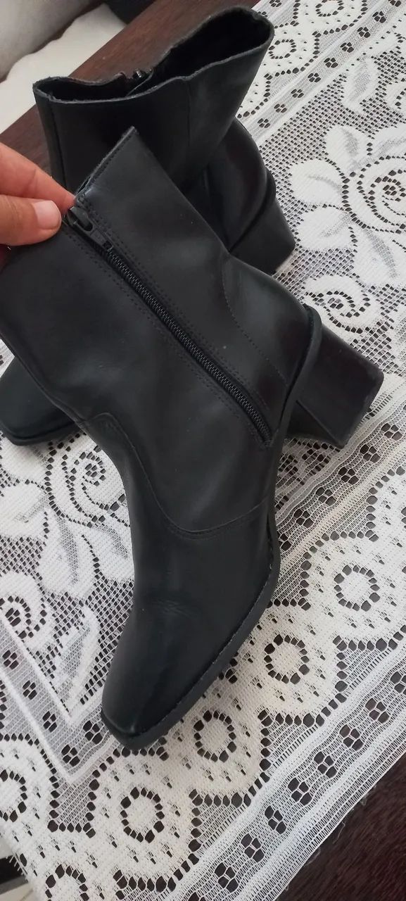 Bota couro legítimo marca Satinato tam 38 nova - Foto 5