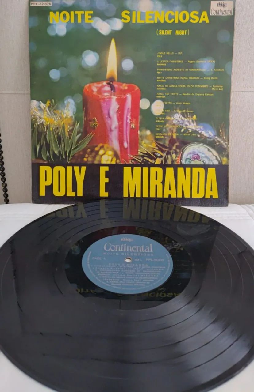 Disco de Vinil Noite Silenciosa Poly e Miranda - Foto 3