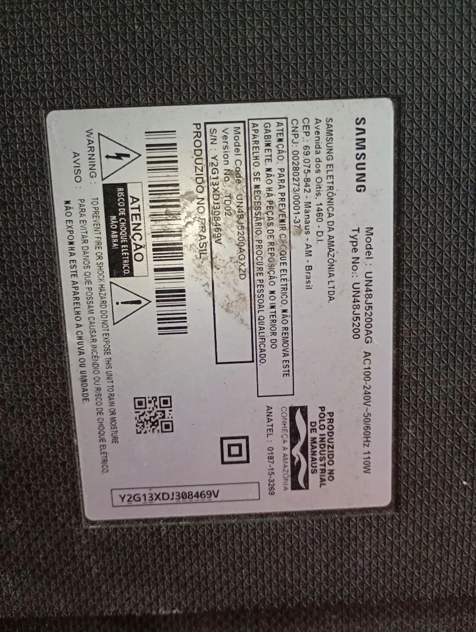 Desapegando tv Samsung 48 polegadas com problema na tela pôr apenas R$160.00 - Foto 5