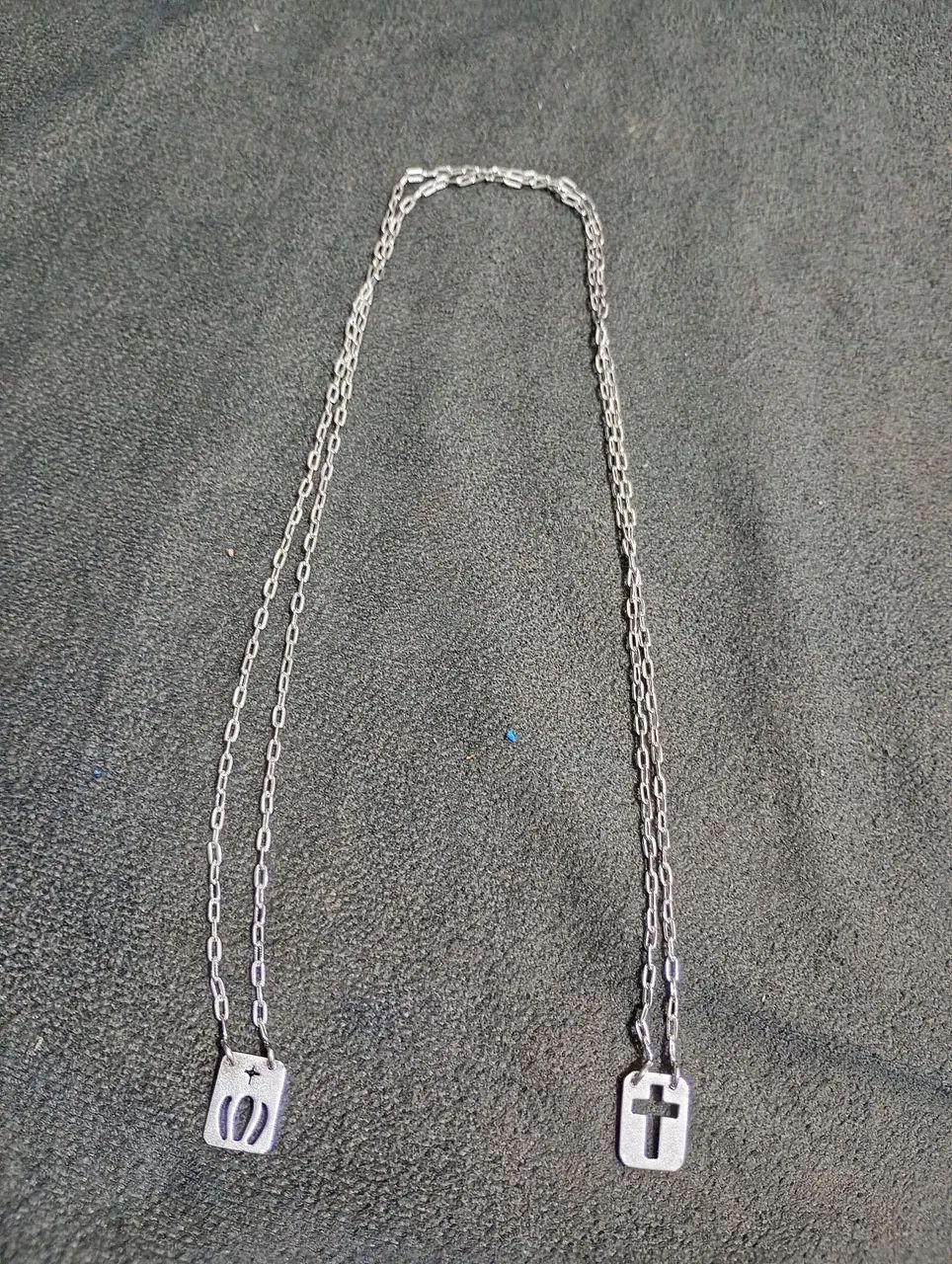 Corrente de prata escapulário estilo Cartier 72 cm - Foto 4