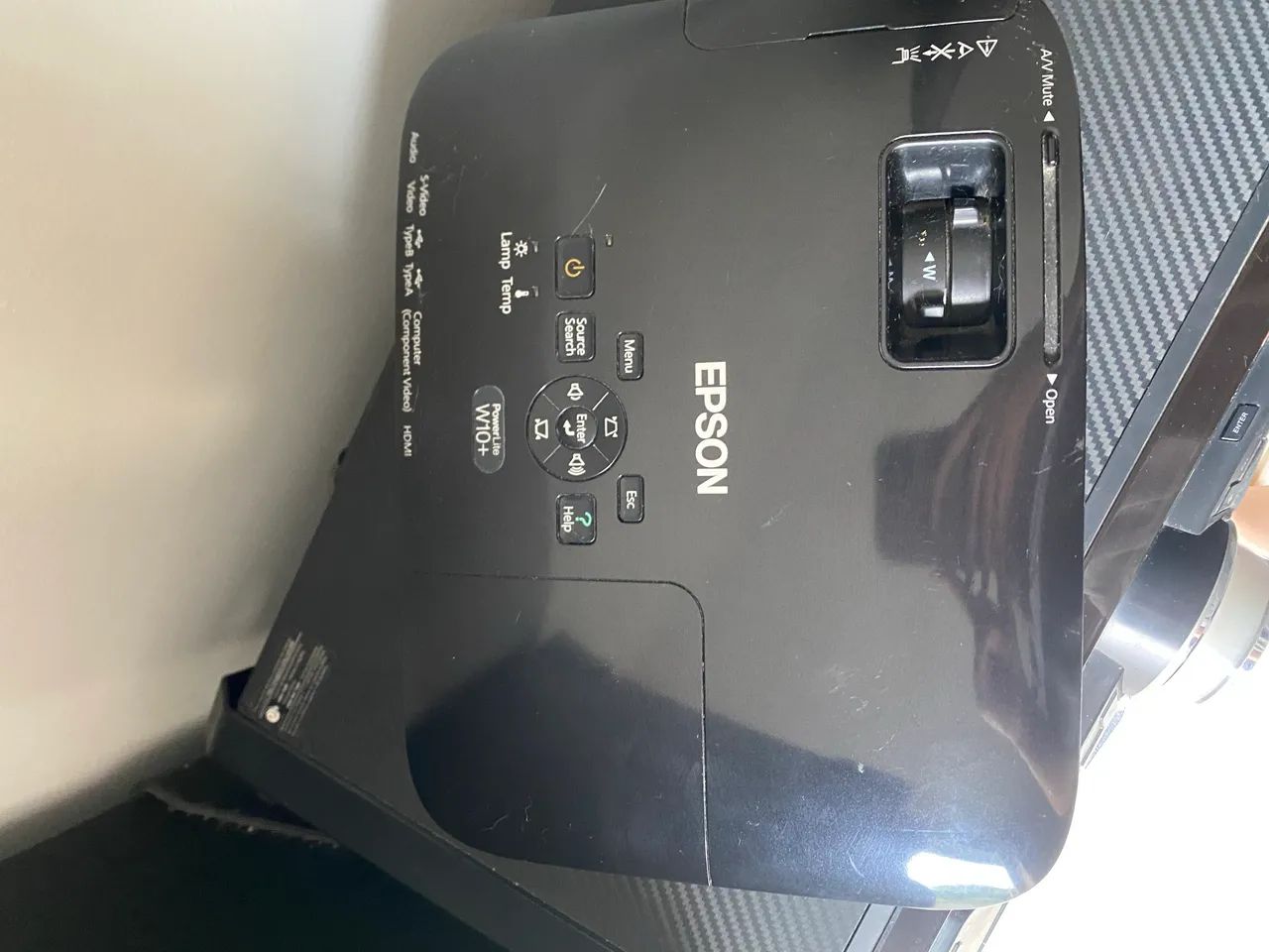 Projetor Epson PowerLite W10+ usado - Foto 5