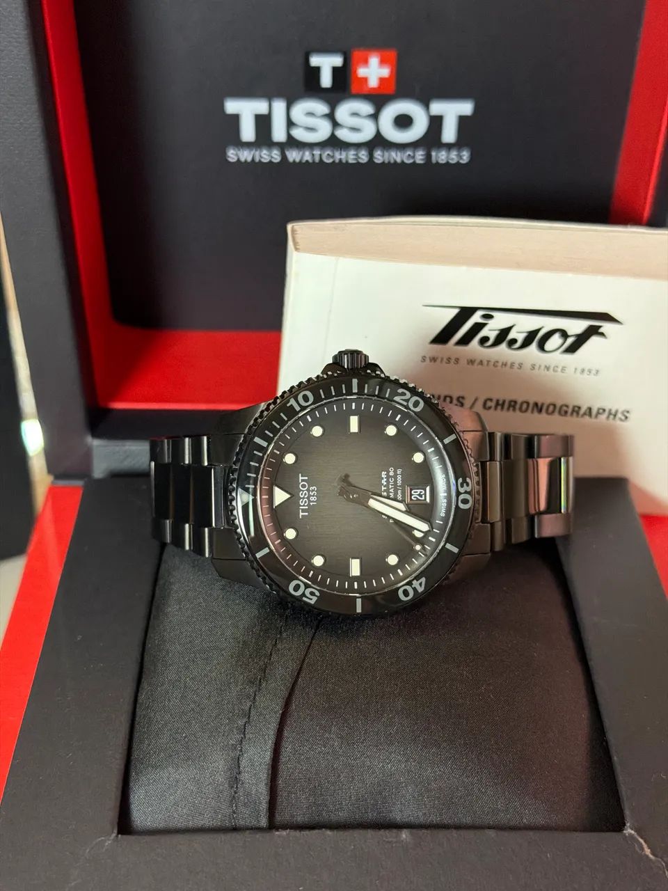 Relógio Tissot Seastar 38mm automático usado - Foto 3